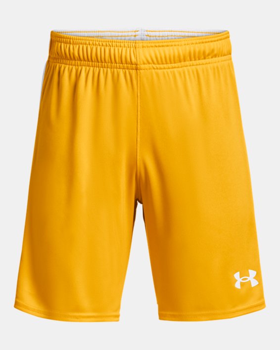 Boys' UA Maquina 3.0 Shorts, Yellow, pdpMainDesktop image number 0